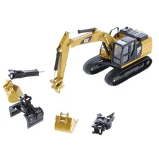 Escavatore idraulico Caterpillar 320F L con utensili da lavoro scala 1:64 pressofuso 85636