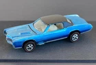 Vintage Hot Wheels Redline 1968 TOUGH Light WINDEX Blue Custom Eldorado US - NR!