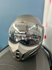 Casco flip up reversibile strada custom Duraleu Cabrio Titanio - Taglia L