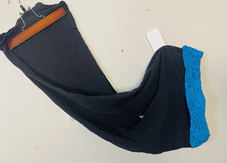 Parte superior de encaje Grane años 90 parte inferior acampanada talla L retro leer descripción Foto 3 de 4