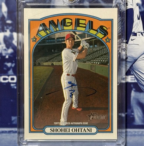 Shohei Ohtani #ROA-SO 2020 Topps Heritage Real One Autographs card