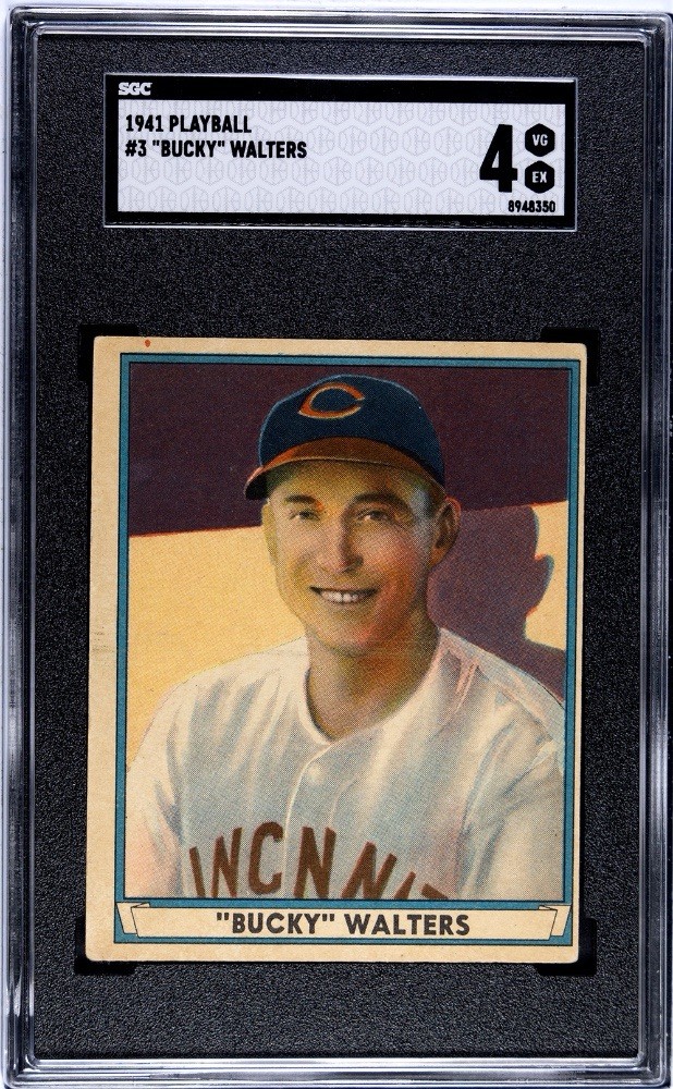 1941 Play Ball Bucky Walters SGC 4 #3 Reds
