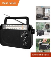 Retekess TR604 Portable AM/FM Radio - User-Friendly D Battery  AC Powered