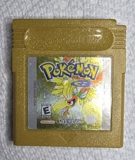Pokemon Gold Version (Nintendo Game Boy Color, 2000) Authentic new save battery.