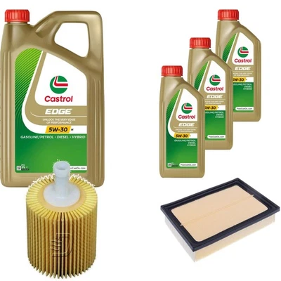Inspection Set Castrol EDGE 5W-30 M Moteur 8L Pour Lexus RX 450H AWD - Photo 1/4