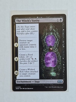 The Witch's Vanity - Wilds Of Eldraine - LP - MTG Magic - Uncommon - Saga
