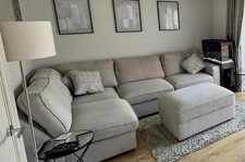 Oak Furnitureland Texas Corner Sofa Silver Grey