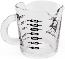 3oz Espresso Measuring Glass by Barista Basics I Shot Clear