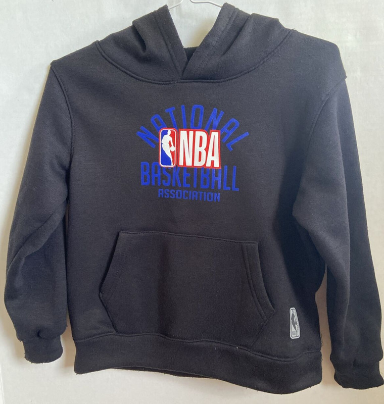 Kid's Icer Brands NBA Basketball Hoodie Size 7 Black  *used*