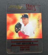 2005 Donruss Studio - Curt Schilling #S-8 Boston Red Sox - Clear Gold /500