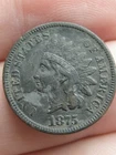 1875 Indian Head Cent Penny- XF Details, LIBERTY Shows