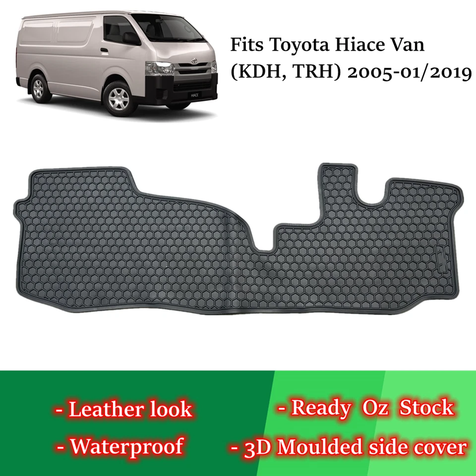 Waterproof Rubber Car Floor Mats for Toyota Hiace Van (KDH, TRH) 2005-2019 1pc
