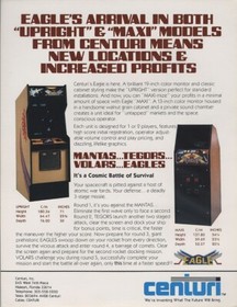 Eagle Arcade  PCB Centuri TESTED WORKING 100% Rare !!