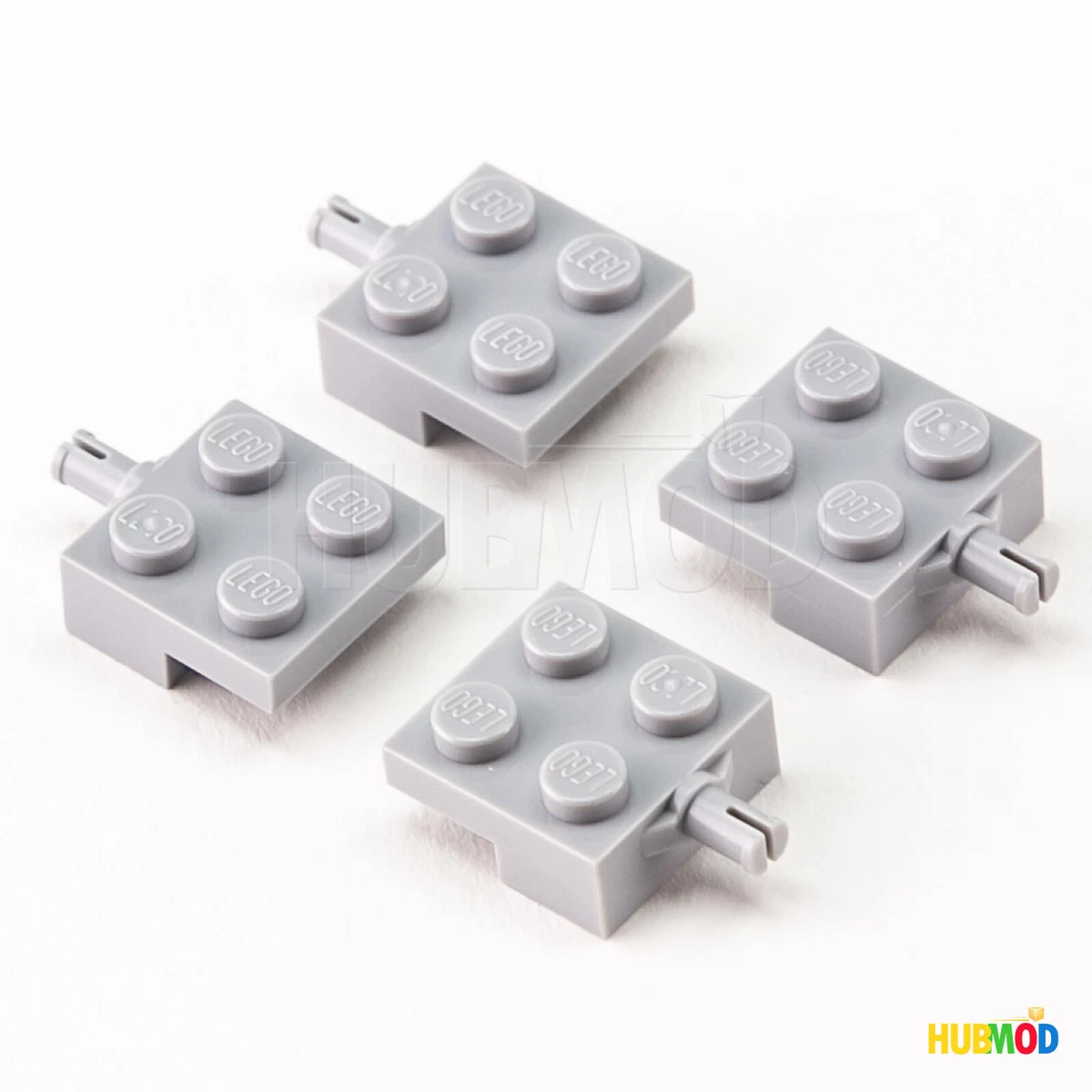 Lade være med Bøje underkjole Lot of 4 LEGO 4488 Plate Modified 2x2 w/ Wheels Holder Axles Light Bluish  Gray | eBay