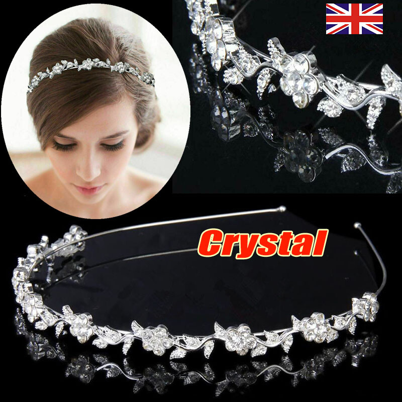 Crystal Diamante Rhinestone Head Hair Band Bridal Bridesmaid Prom Headwear  Gift
