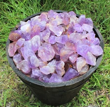 1/2 lb Bulk Lot Rough Natural Amethyst (Brazil) Premium Grade Rock Tumbling 8 oz