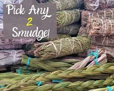 2 Smudge Stick Bundles, YOU Choose - Organic Smudge Sticks  for Smudging