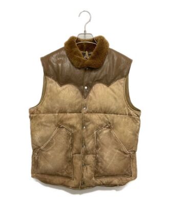 M Rrl Shearling Collar Vintage Processing Deerskin Leather Down