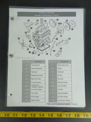 Kubota Super 05 S05 Engine Component Parts Manual Book Information Diagram SKUBL