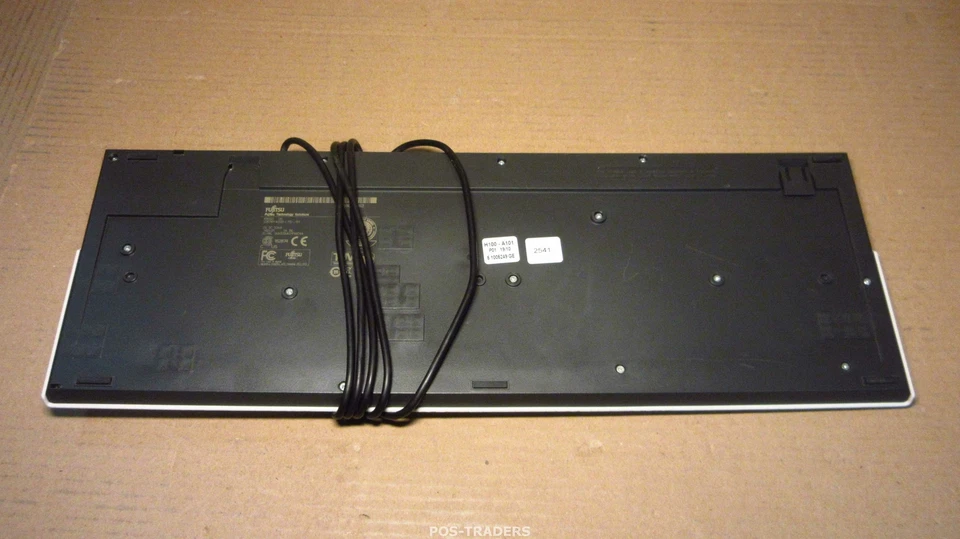 Fujitsu KB500 US S26381-K500-L110-B1 USB QWERTY Keyboard White Weiss  - Bild 2 von 3