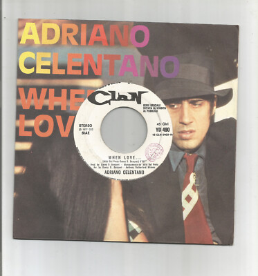 CELENTANO 45 Runden Jukebox When Love NEUWERTIG mit Lochdeckel !!!