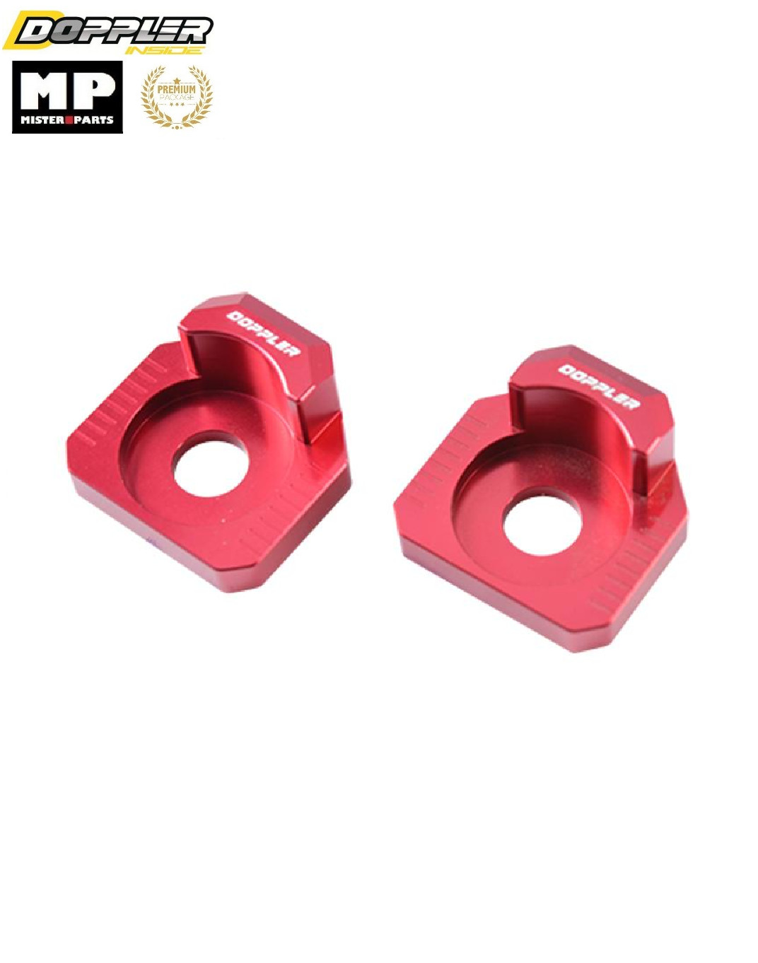 Tendeur de chaîne Doppler rouge MRT Enduro 50 2009 réglage bras oscillant moto