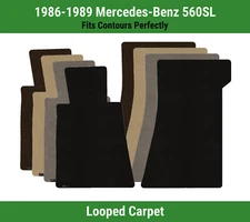 Lloyd Classic Loop Front Row Carpet Mats for 1986-1989 Mercedes-Benz 560SL 