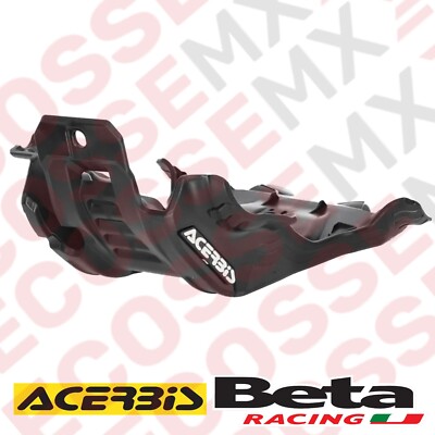 BETA RR250 RR300 ACERBIS SKID PLATE BLACK BETA SUMP GUARD 2020-2024