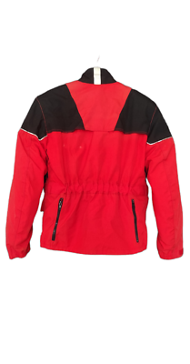 Vtg CANYON Moto Line Motocycle Adult unisex Red Jacket Zip Out