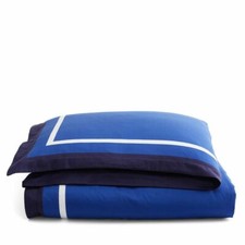 655 Retail RALPH LAUREN GRAND PLAGE KING DUVET COVER SHEET BLUE WHITE