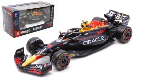 Burago 1/43 F1 Red Bull RB19 11 2023 Sergio Perez Statisches Modell Diecast-image