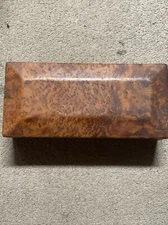 Vintage Burlwood  Jewerly Box