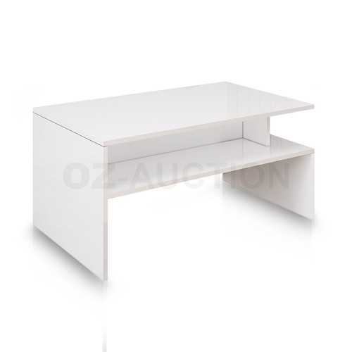 Modern Coffee Table Storage Drawer Cabinet High Gloss Furniture 7 Models BK/WH - Picture 50 of 65