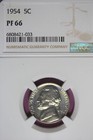 1954 NGC PF66 JEFFERSON NICKEL #B45626 — photo 1