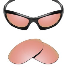 hdhut Anti-Scratch Polarized Replacement Lens for-Oakley Monster Dog Peach Gold
