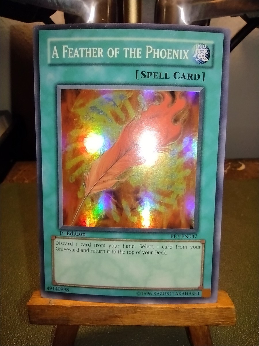 YuGiOh A Feather Of The Phoenix Rare 1st Edition FET-EN037 Super