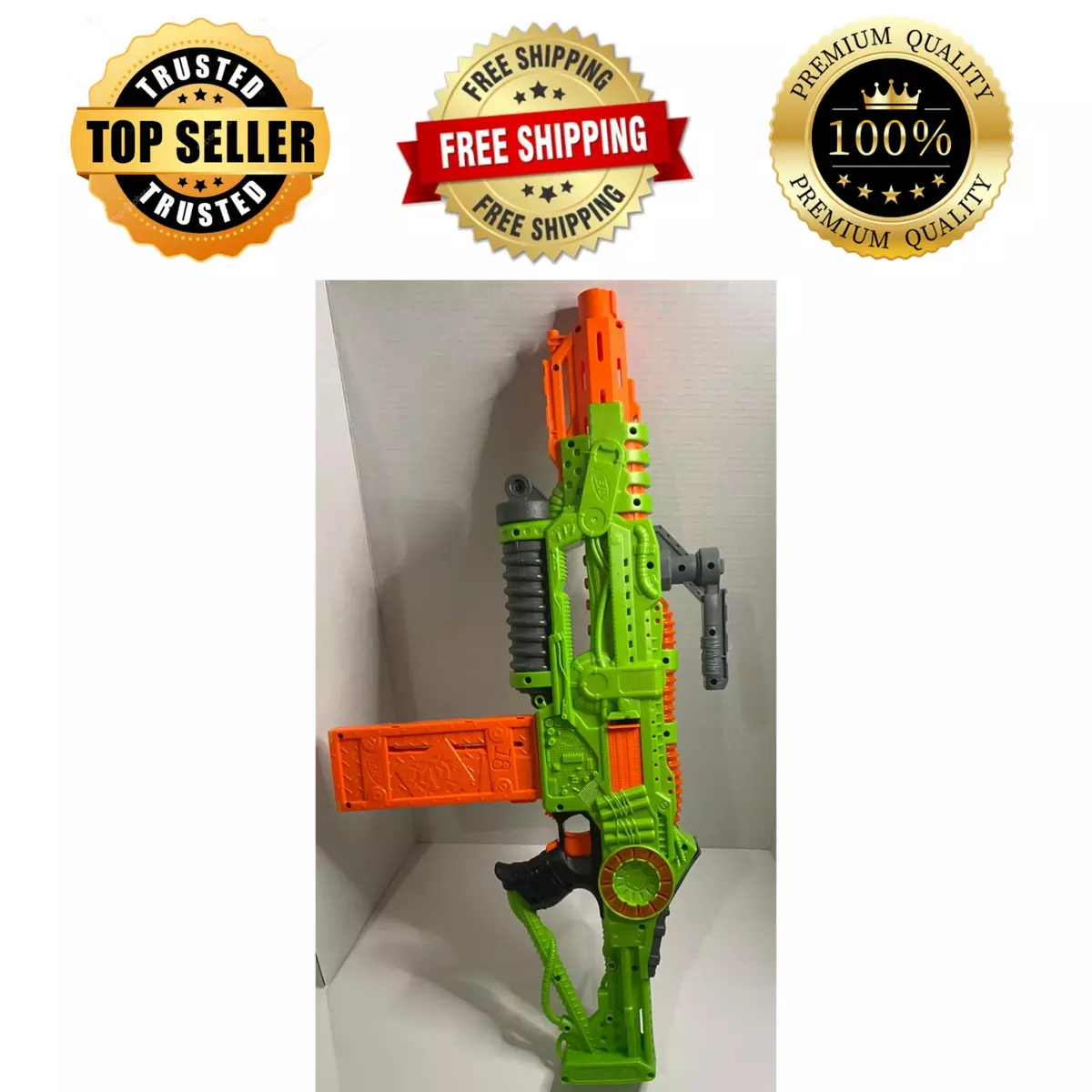 Revoltinator Nerf Zombie Strike Toy Motorized Blaster & 18 Nerf Darts 