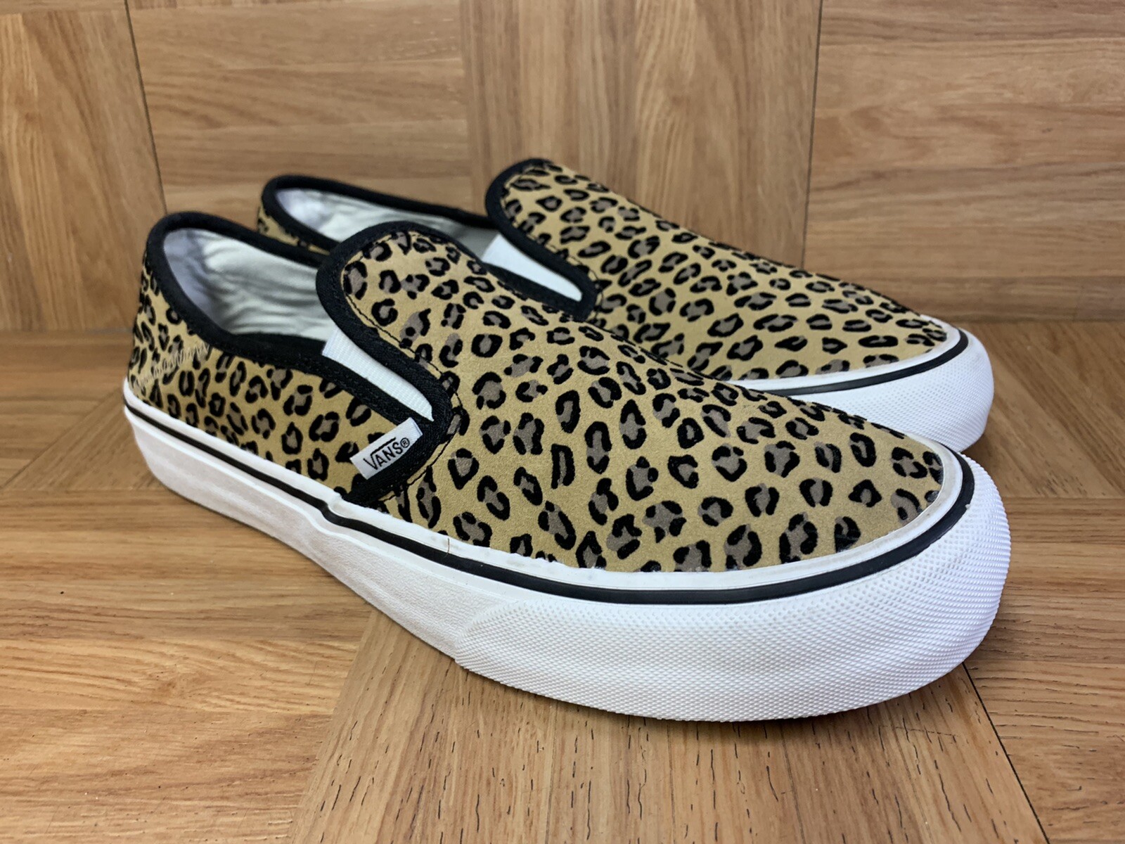 VANS Slip On Cheetah Print Leopard Sz 