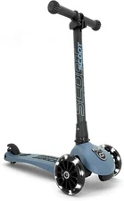 Scoot & Ride - Highwaykick 3 Children Adjustable Steel Blue LED Standing Scooter