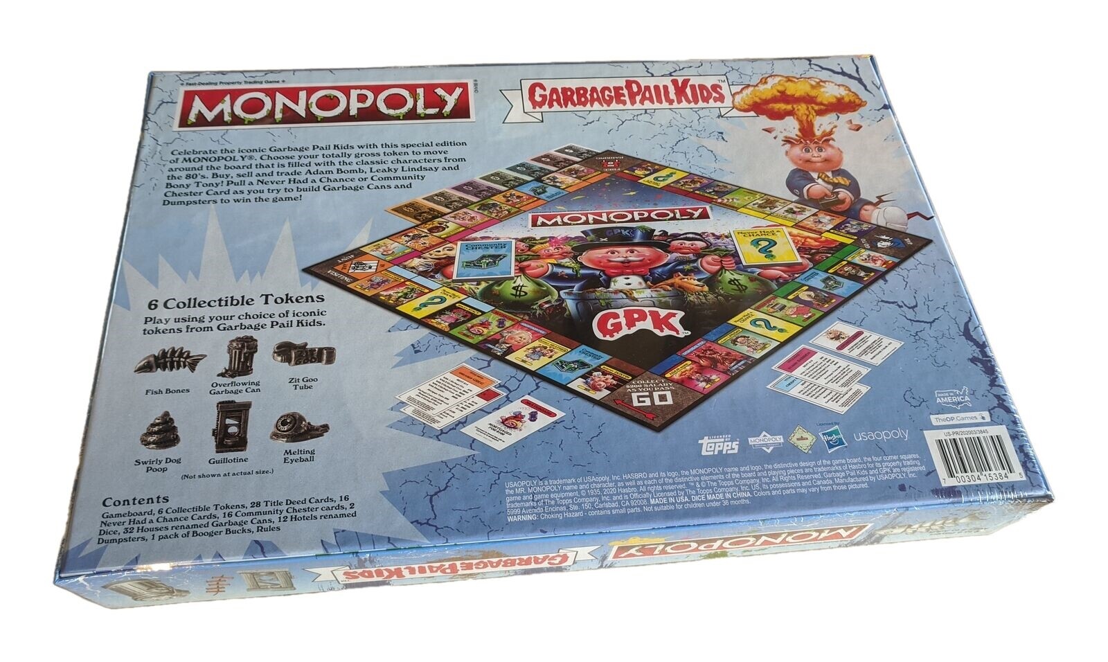 New Sealed USAopoly Garbage Pail Kids GPK Monopoly Board Game Age 8 to  Adult | eBay