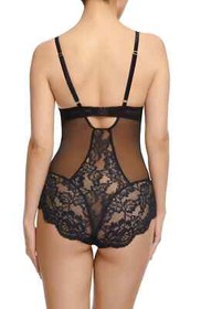 Dita Von Teese L5714 Womens Black Delfina Lace Bodysuit Size Medium