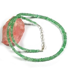 A++ Smeraldo russo naturale 4-5 mm perle pietre preziose fatte a mano belliss...