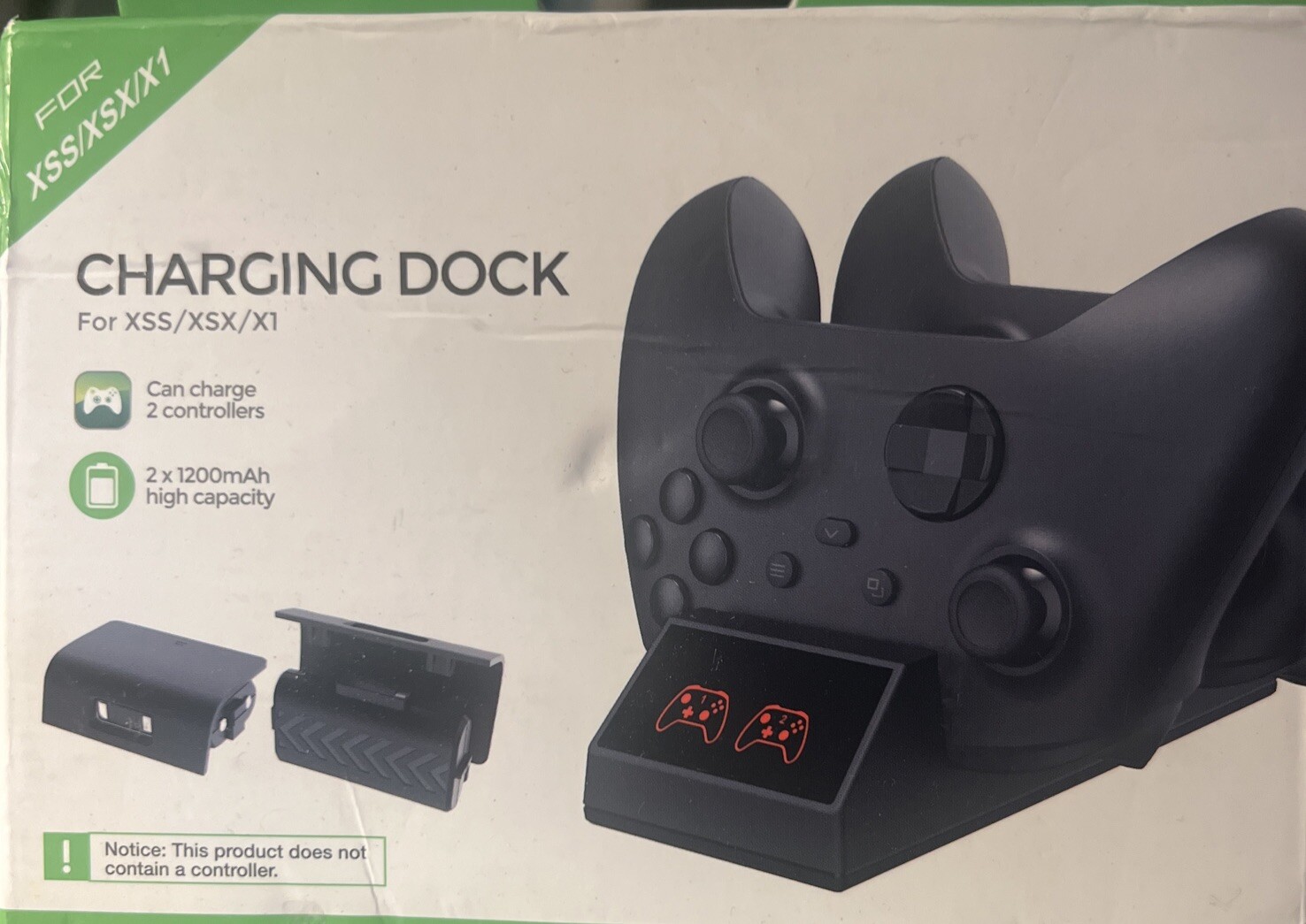 Xbox Series X / S Twin Charging Dock with Rechargeable Battery Packs - Black-image