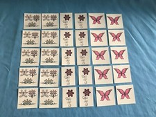 30 Sheets of Flower  Butterfly Temporary Tattoos 50 Total Tattoos 