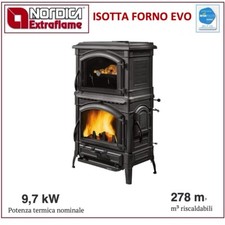 LA NORDICA ISOTTA FORNO.16 STUFA LEGNA FORNO POTENZA 9,7 KW 278 m3 3002440