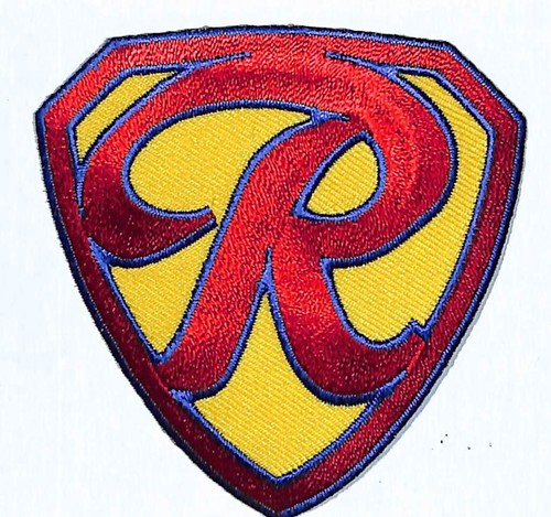 Rainier Beer Patch Big "R" Embroidered Shield c1975-85 3" x 3" VGC