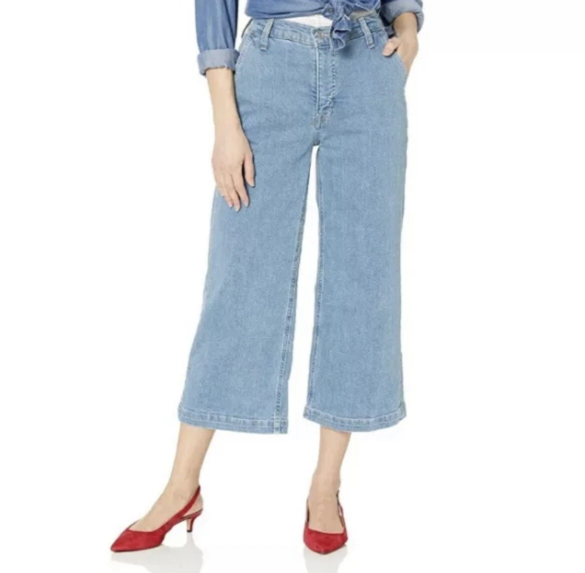 Crew cropped best sale jeans