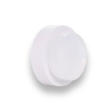 EVI Door Stop White Stainless Steel Door Stop - Adhesive and Screw Fasterin...