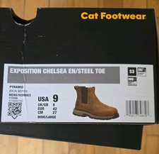 Caterpillar Exposition S3 Men Chelsea Footwear Steel Toe Safety Work Boot. Size8