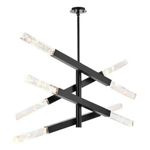 Elegant Lighting Ari 4-Bar Pendant in Black - Picture 1 of 8